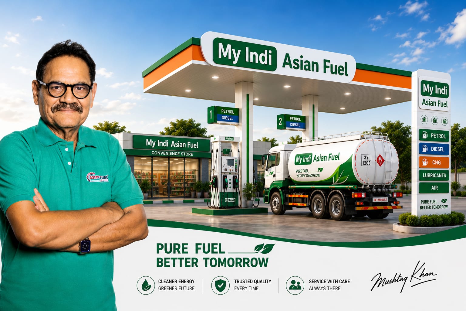 AsianFuel modern fuel station
